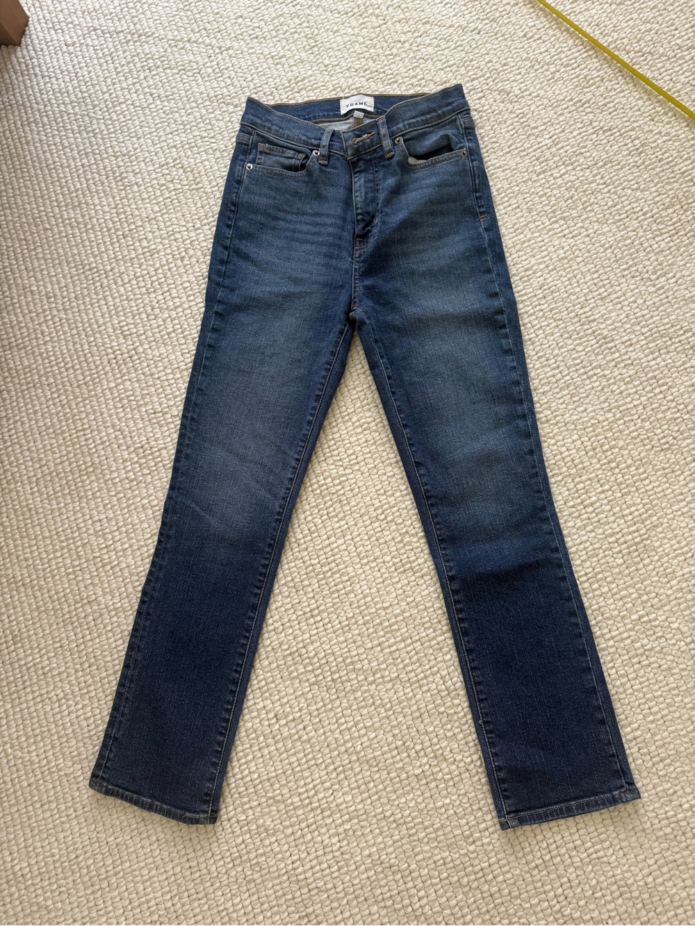 FRAME NWOT MID-RISE STRAIGHT LEG JEAN STYLE OPLHST456 COLOR-SCOTLAND SIZE 26